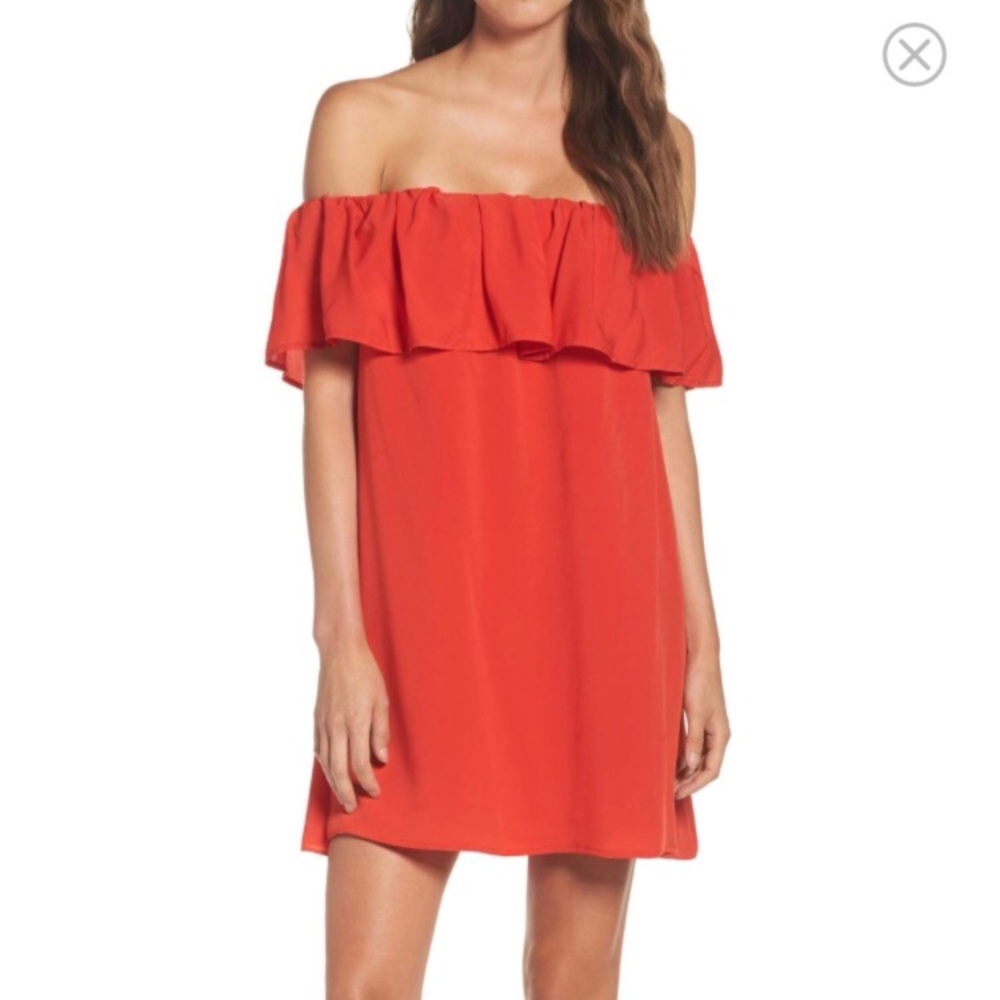 French Connection off shoulder dress